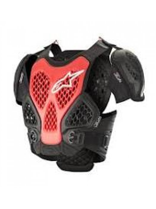 BIONIC FULL CHEST PROTECTOR BLACK/RED XL/2XL